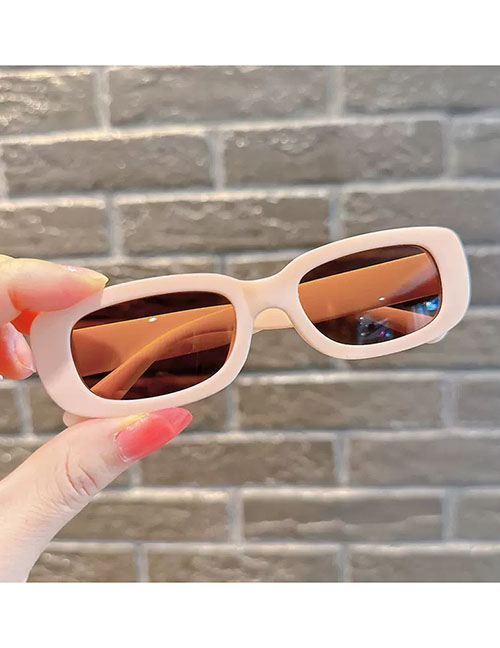 Fashion Pink [single Outfit] Small Resin Square Sunglasses