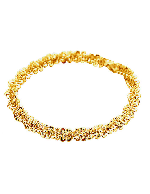 Fashion No. 16-gypsophila Gold Color (copper Plated Gold Color) Pure Copper Geometric Ring