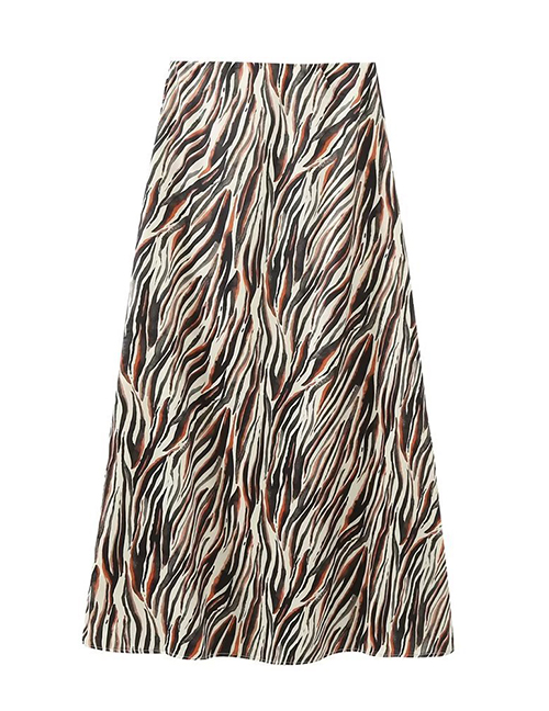 Fashion Color Polyester Printed Skirt