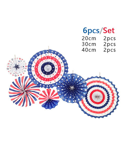 Fashion Independence Day Paper Fan Flowers Geometric Independence Day Paper Fan Flowers