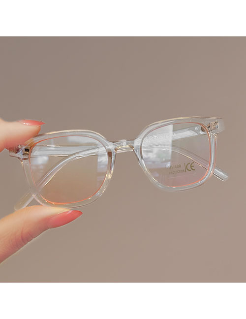 Fashion Transparent Blush Tablet Pc Square Flat Mirror Glasses