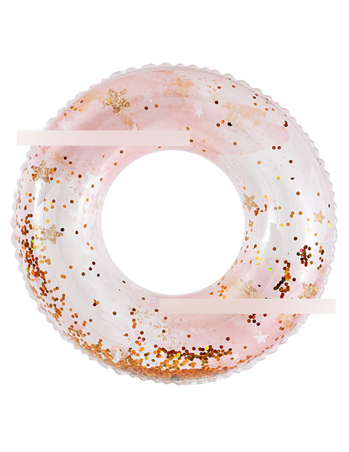 Fashion Sequin Pink Five-star Circle 60# (125g) Suitable For 2-4 Years Old Pvc Printing Swimming Ring