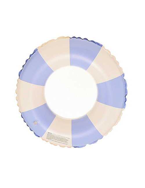 Fashion Striped Blue 70# (175g) Suitable For 5-9 Years Old Pvc Printing Swimming Ring