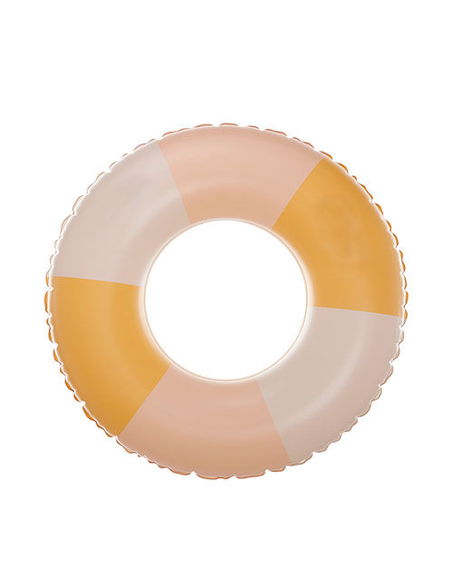 Fashion Retro Stitching Yellow 70# (175g) Suitable For 5-9 Years Old Pvc Printing Swimming Ring