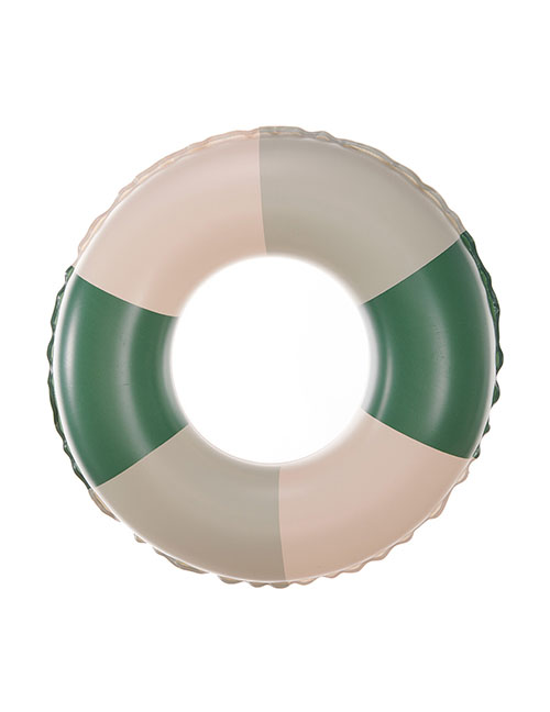 Fashion Retro Stitching Green 70# (175g) Suitable For 5-9 Years Old Pvc Printing Swimming Ring