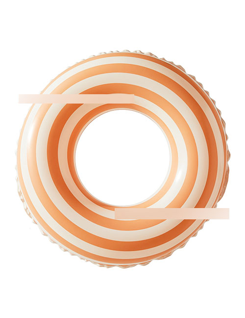 Fashion Retro Lollipop - Orange 90# With Handle (380g) For Adults Pvc Printing Swimming Ring