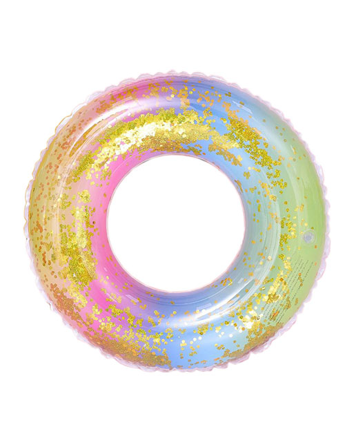 Fashion Sequin Rainbow 100# With Handle (450g) Suitable For Overweight Pvc Printing Swimming Ring