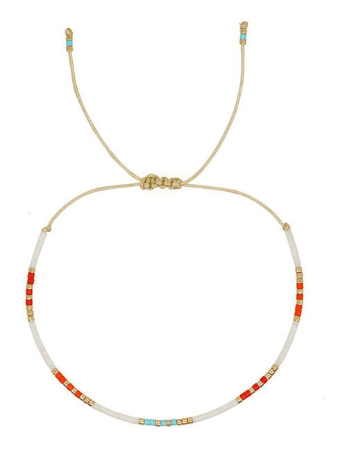 Fashion Color Rice Bead Beaded Bracelet