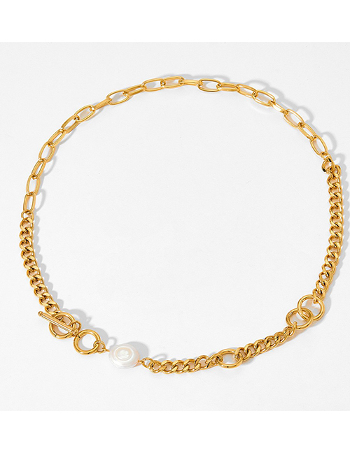 Fashion Twenty One# Titanium Geometric Chain Necklace