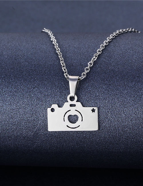 Fashion 20# Stainless Steel Camera Necklace