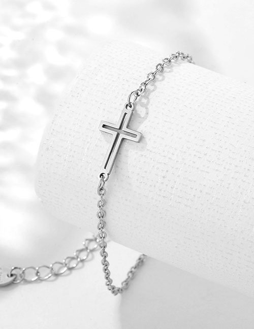 Fashion Cross Stainless Steel Cross Bracelet