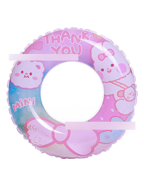 Fashion Strawberry Rabbit 60# (110g) Is Suitable For 2-4 Years Old Pvc Cartoon Children's Swimming Ring