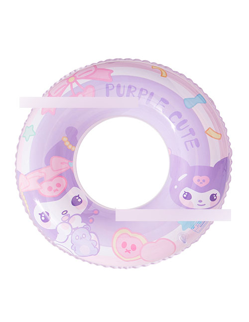 Fashion Purple Little Monster 60# (110g) Suitable For 2-4 Years Old Pvc Cartoon Children's Swimming Ring