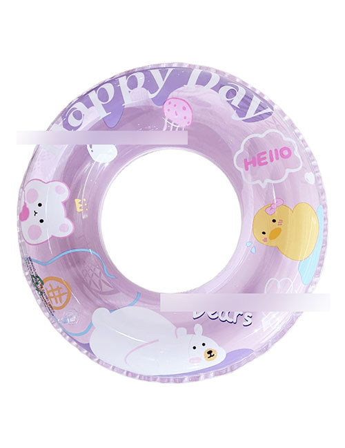 Fashion Happy White Bear 70# (155g) Is Suitable For 5-9 Years Old Pvc Cartoon Children's Swimming Ring