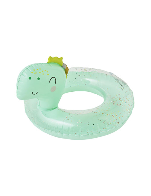 Fashion Green Dinosaur 70# (suitable For 5-9 Years Old) Pvc Dinosaur Swimming Ring For Children