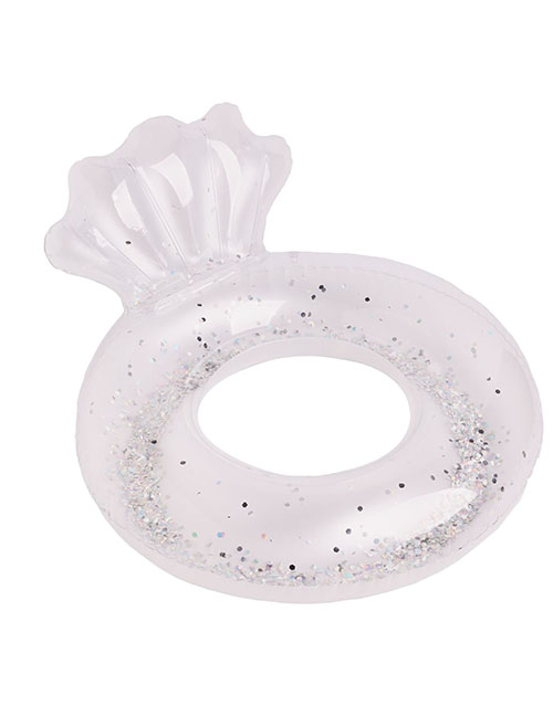 Fashion White Shell 70# (suitable For 5-9 Years Old) Pvc Shell Children's Swimming Ring