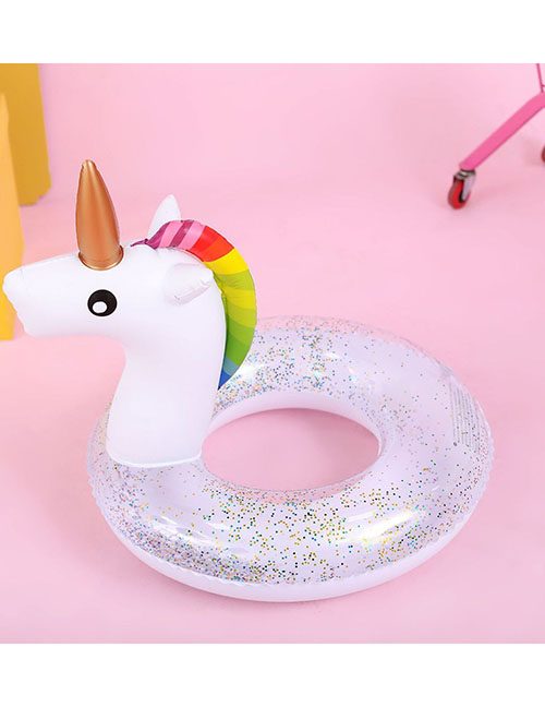 Fashion Sequin Unicorn 70# (suitable For 5-9 Years Old) Pvc Unicorn Kids Swimming Ring