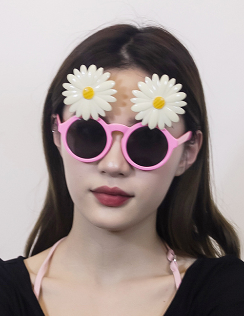 Fashion Daisy Glasses Abs Daisy Round Sunglasses