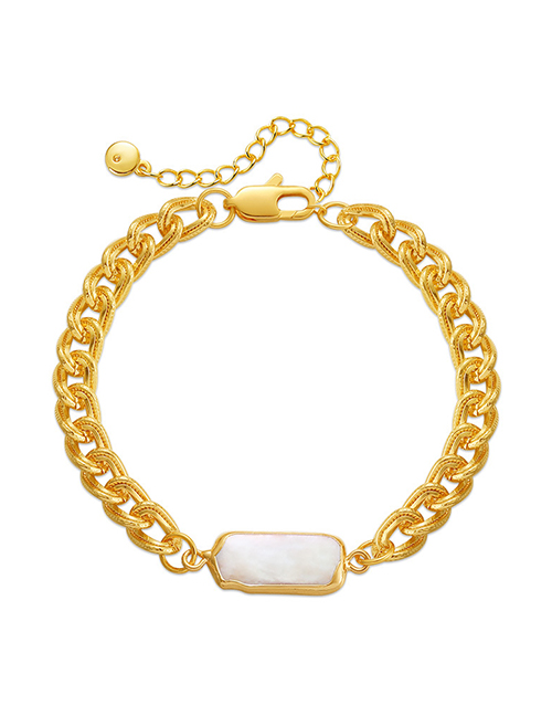 Fashion Gold Gold-plated Brass Geometric Chain Bracelet