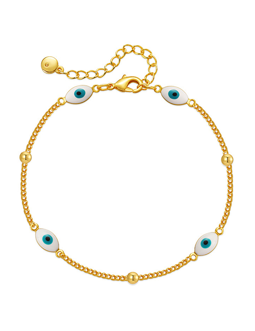 Fashion Gold Gold Plated Copper Geometric Eye Bracelet