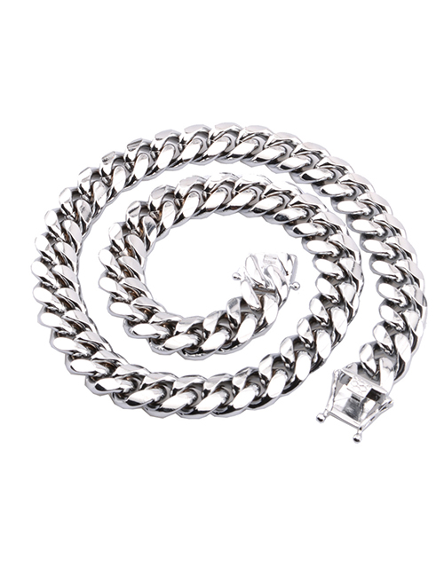 Fashion 18mm30 Inches (76cm) Stainless Steel Geometric Chain Necklace
