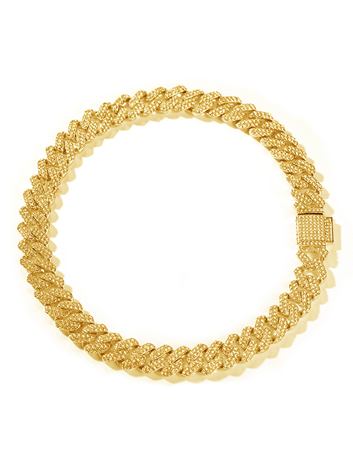 Fashion Gold (alloy Width 13mm) Bracelet 7inch Alloy Geometric Chain Necklace