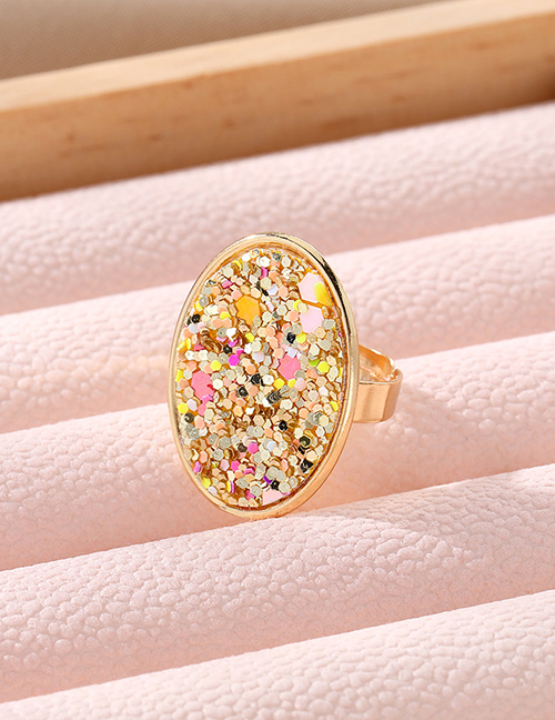Fashion Colorful Sequins Colorful Sequined Split Ring