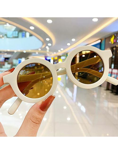 Fashion 3# Off-white-frosted Sunglasses Resin Cartoon Kids Sunglasses