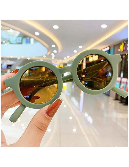 Fashion 6#green-frosted Sunglasses Resin Cartoon Kids Sunglasses