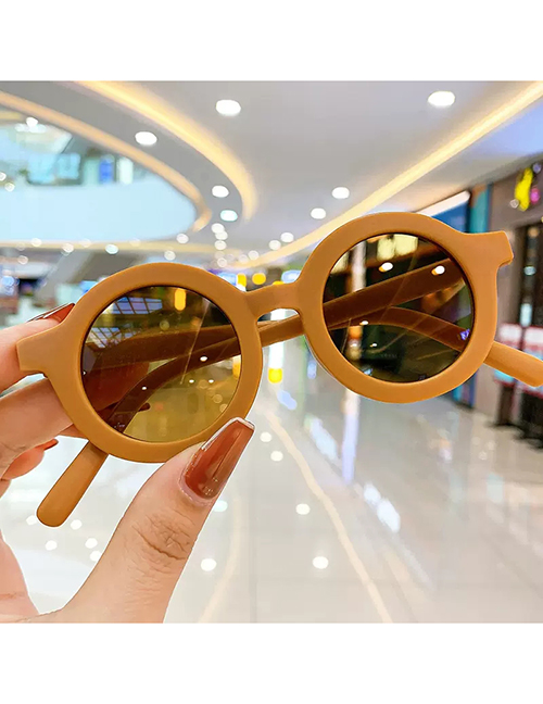 Fashion 4#yellow-frosted Sunglasses Resin Cartoon Kids Sunglasses
