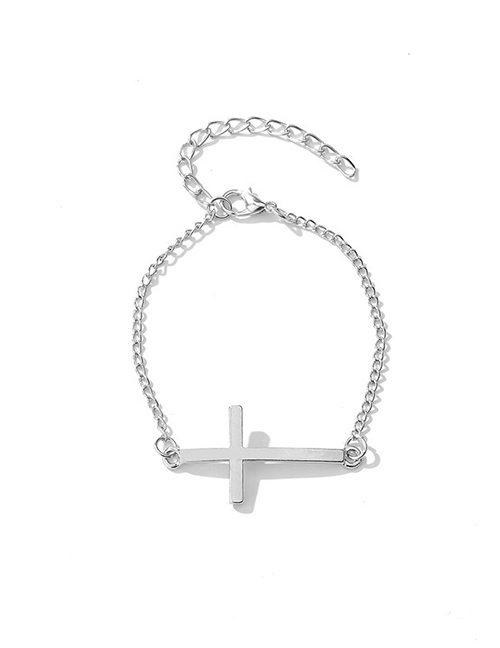 Fashion 28# Alloy Cross Chain Bracelet