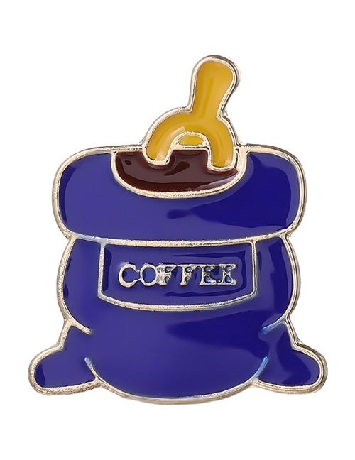Fashion 11# Alloy Lacquer Coffee Pot Coffee Cup Brooch