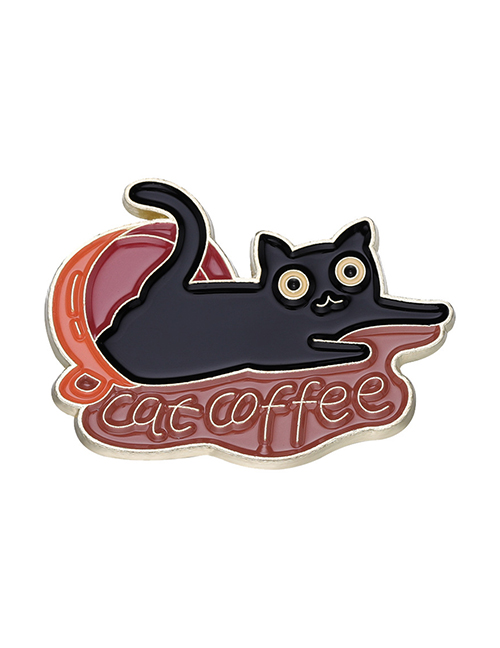 Fashion 1# Alloy Paint Cat Brooch