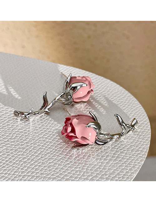 Fashion Silver Alloy Geometric Flower Stud Earrings