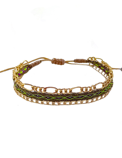 Fashion 5# Copper Geometric Webbing Bracelet