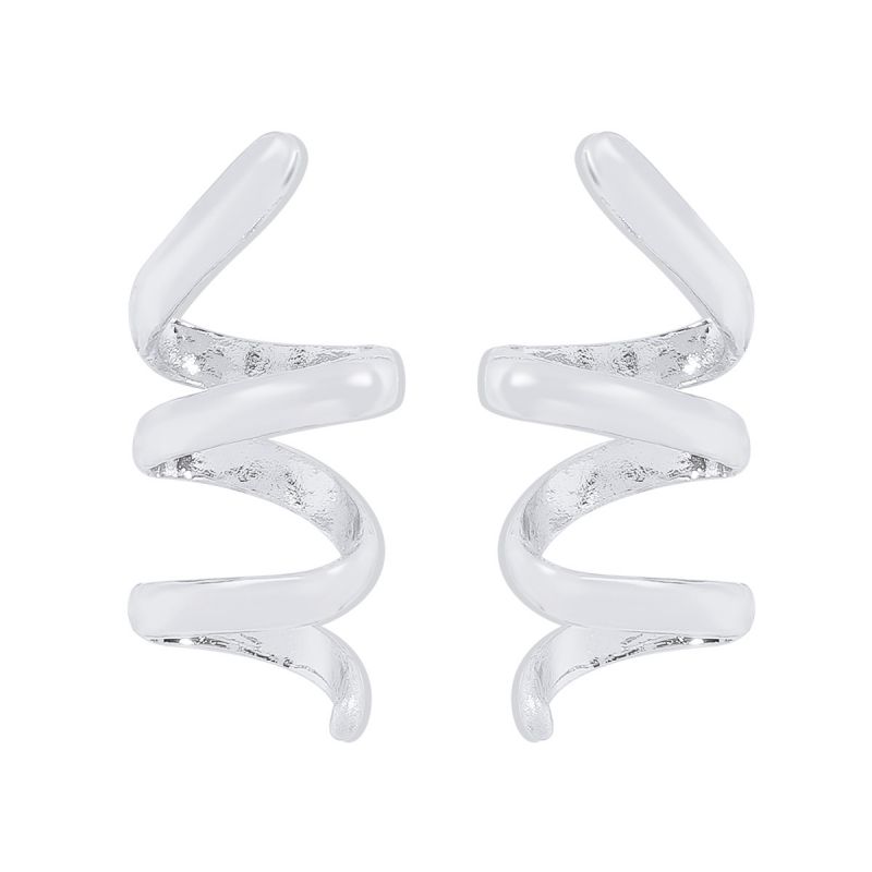 Fashion E12201 Alloy Geometric Spiral Earrings