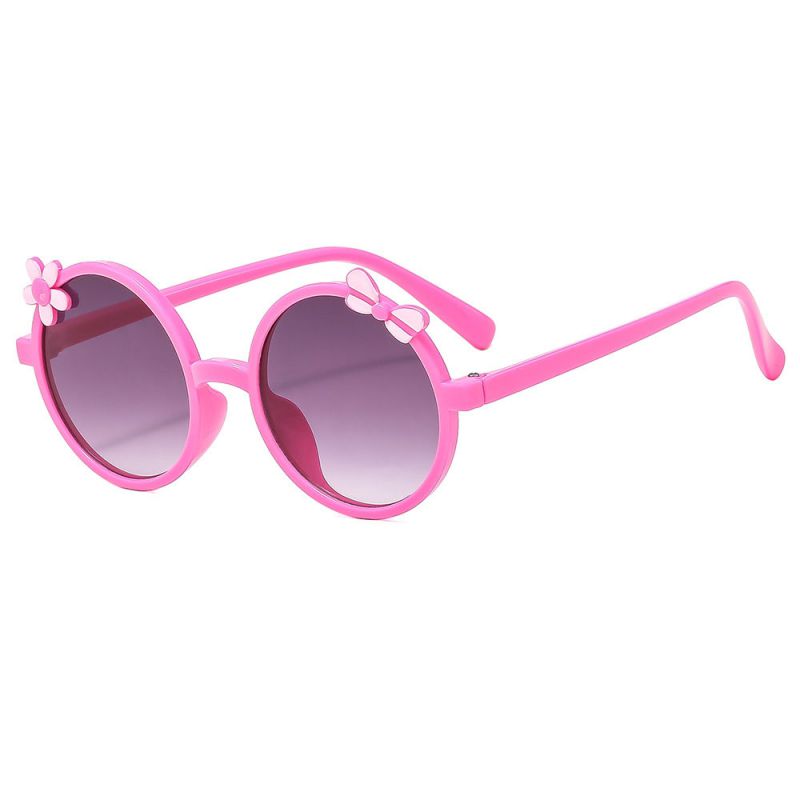 Fashion Rose Red Frame Ac Childrens Cat-eye Sunglasses