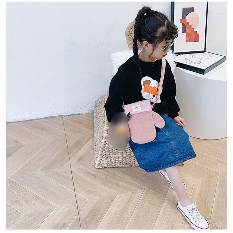 Fashion Pink Without Pendant Cordelier Large-capacity Childrens Cross-body Bag