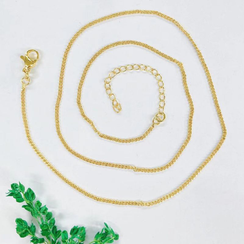 Fashion 3# Gold Plated Copper Geometric Chain Necklace