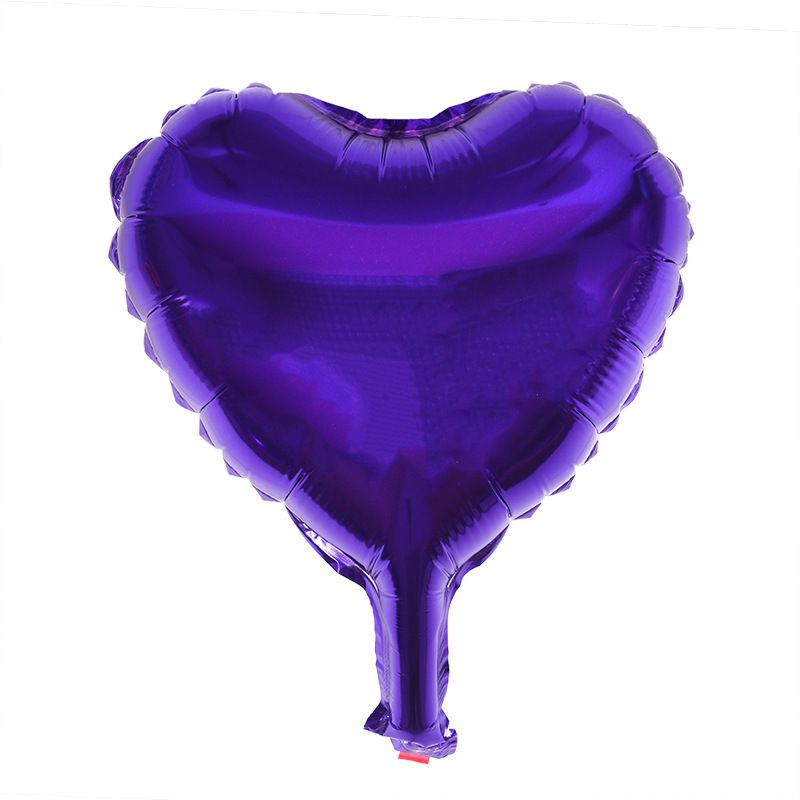 Fashion 10-inch Love Aluminum Film:purple 10 Inch Love Aluminum Film Balloon