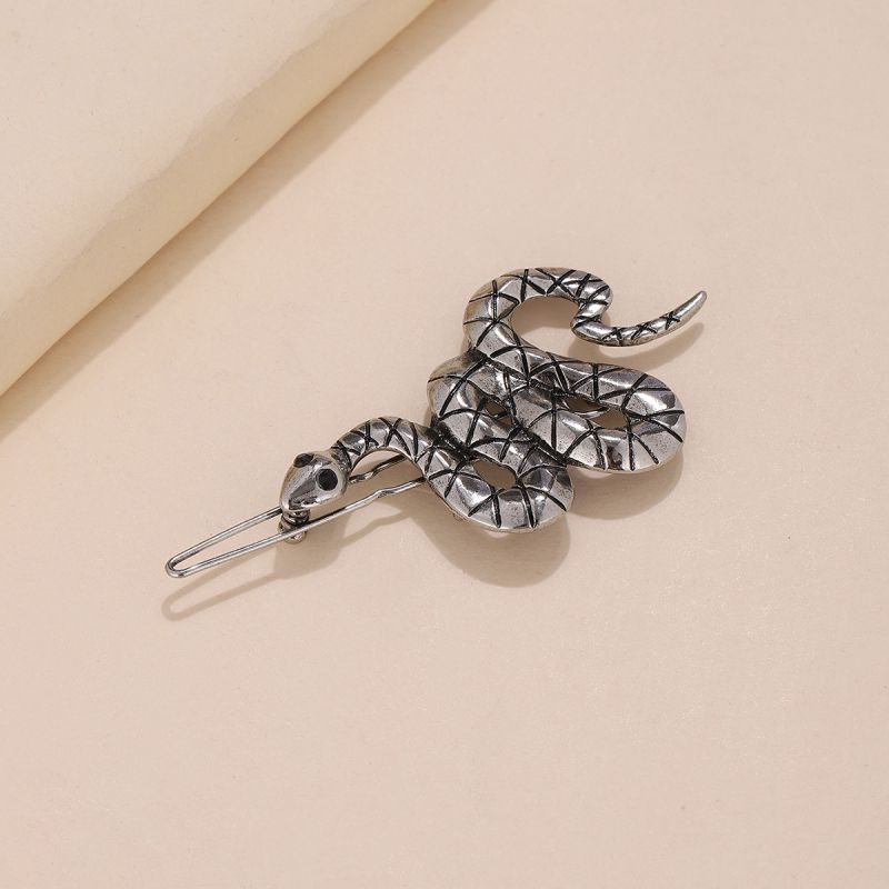Fashion Ancient Silver Alloy Snake-shaped Hairpin