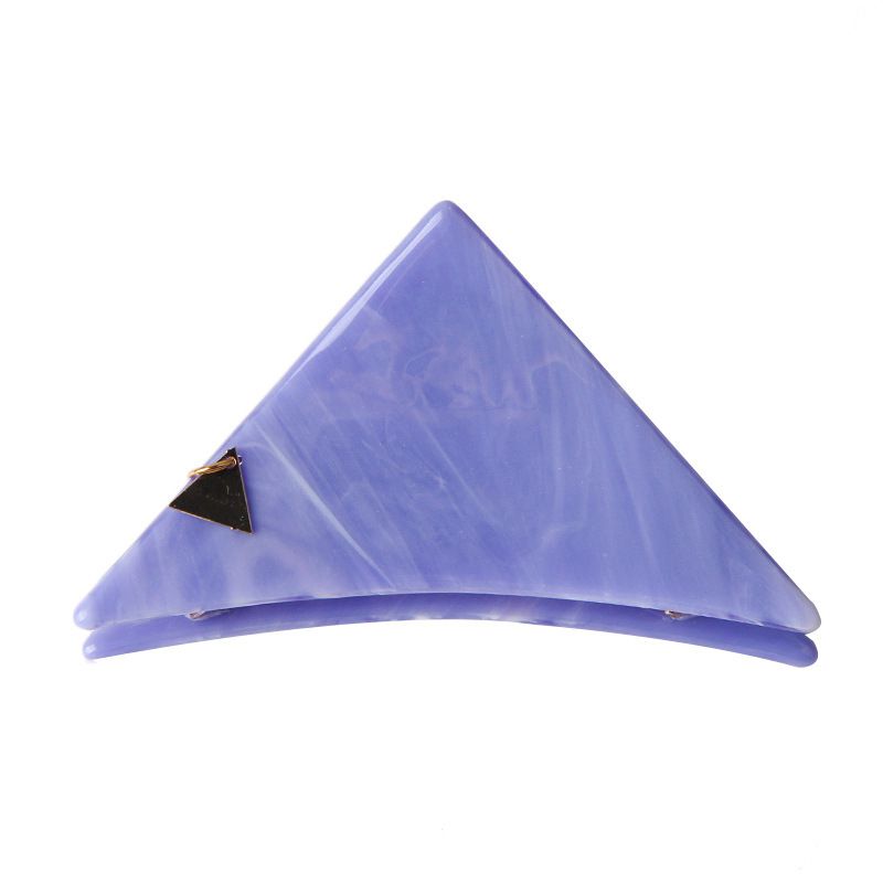 Fashion Blue Purple—6.8cm Small Size (minimum Batch Of 120 Pieces) Acetate Triangular Gripper (minimum Batch Of 120 Pieces)