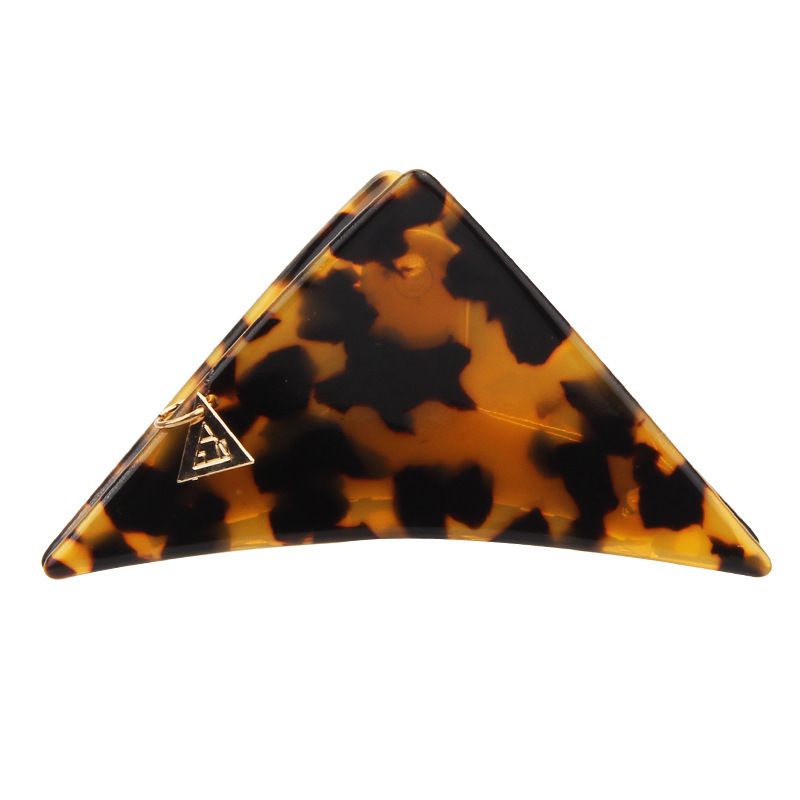 Fashion Tortoiseshell—6.8cm Small Size (minimum Batch Of 120 Pieces) Acetate Triangular Gripper (minimum Batch Of 120 Pieces)