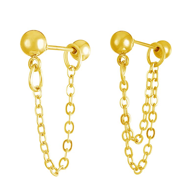 Fashion 7# Alloy Chain Earrings