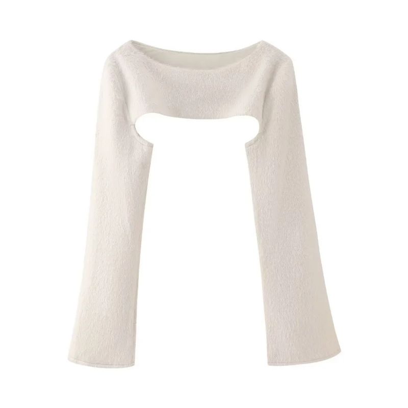 Fashion White Sleeve Style Sweater
