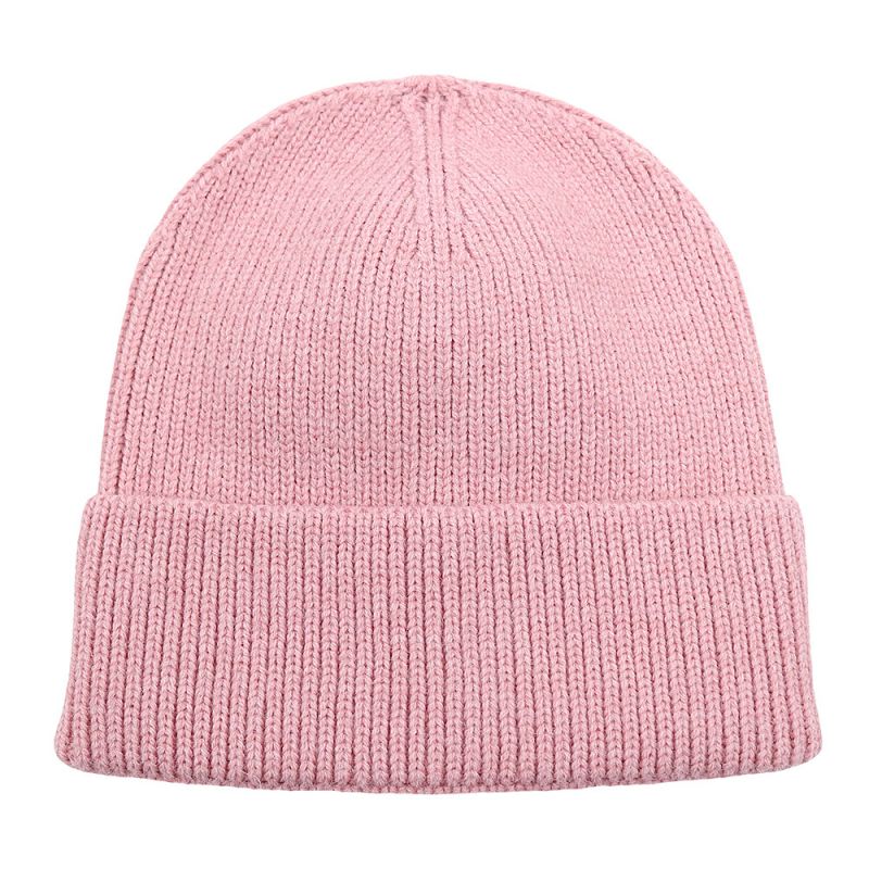 Fashion Pink Acrylic Knitted Beanie