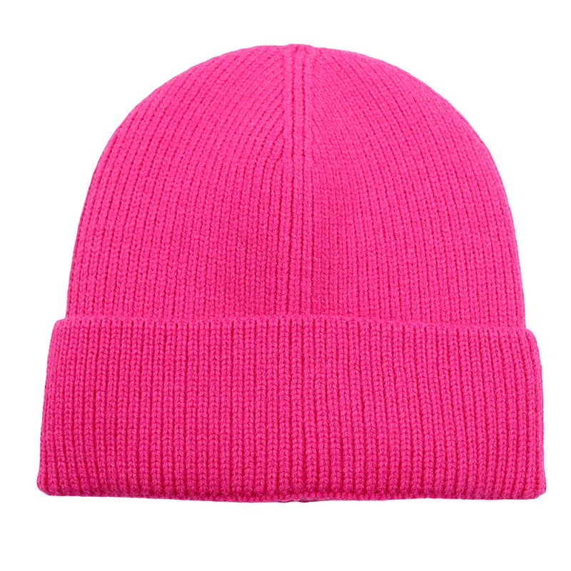 Fashion Rose Red Acrylic Knitted Beanie