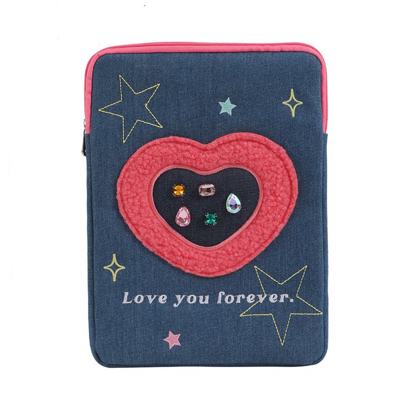Fashion Love (general 9.7-11 Inch Ipad) Denim Love Tablet Storage Bag