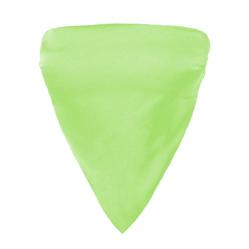 Fashion Green Polyester Lace-up Back Triangle Bandeau