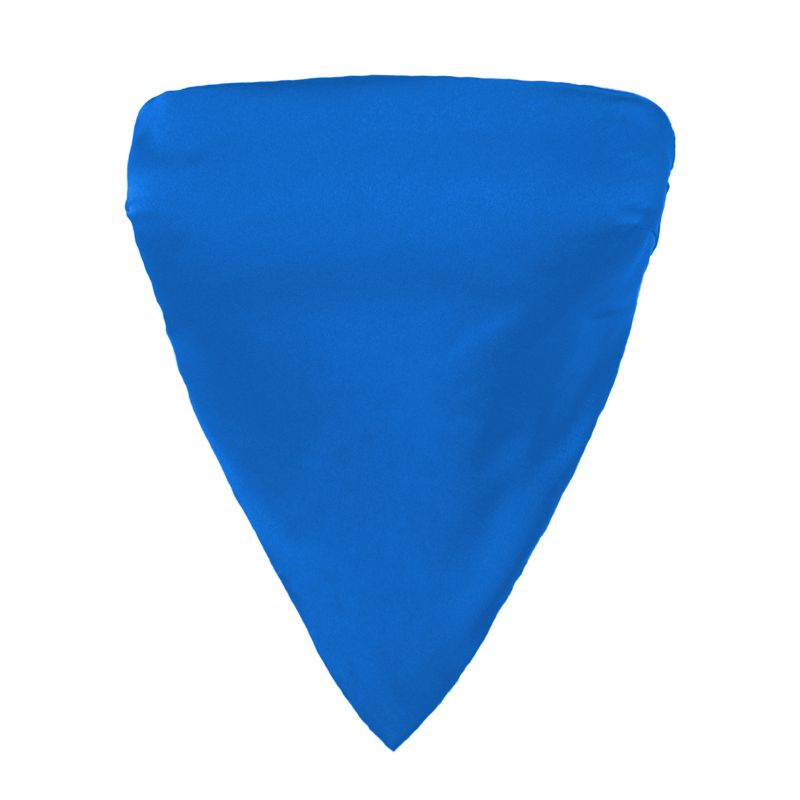 Fashion Blue Polyester Lace-up Back Triangle Bandeau